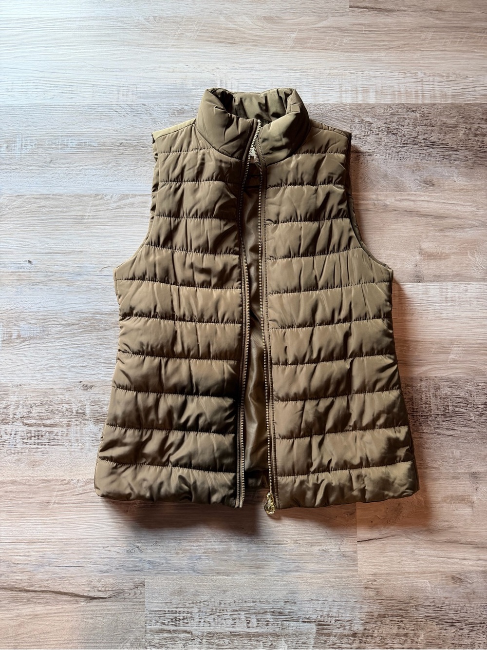 MICHAEL Michael Kors Quilted Puffer Vest in Olive